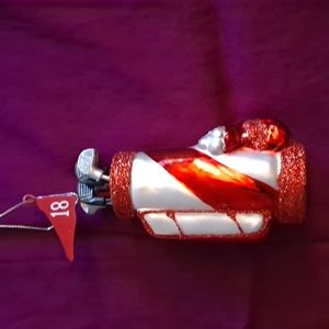 Santa's Golf Club Christmas Ornament